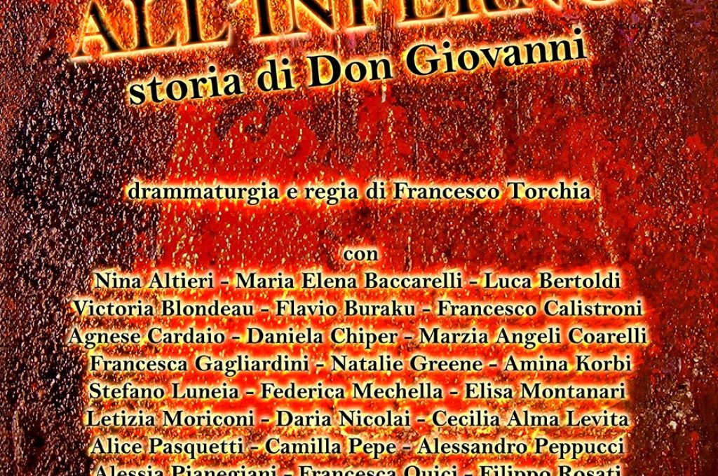 LICEO JACOPONE DA TODI - LOCANDINA DELLO SPETTACOLO ALL'INFERNO! STORIA DI DON GIOVANNI - 04.06.2016