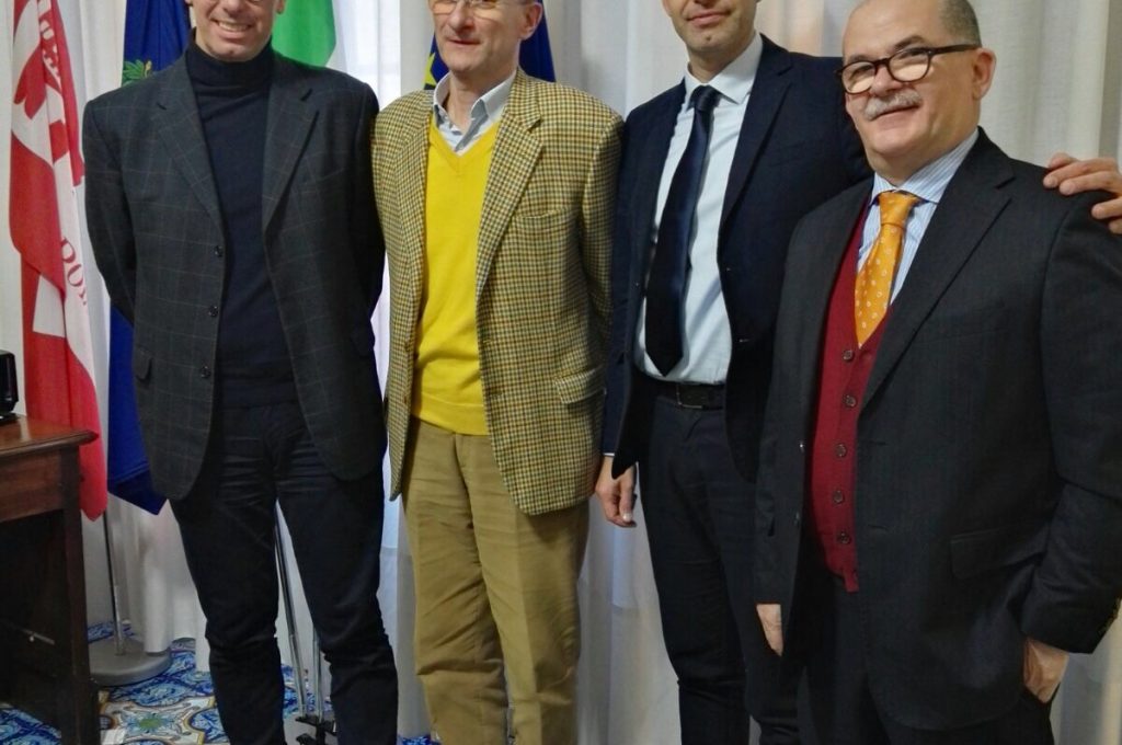 Le vie della Ceramica-I sindaci Presciutti, Stirati, Toniaccini e Olmeti di Aicc(1)