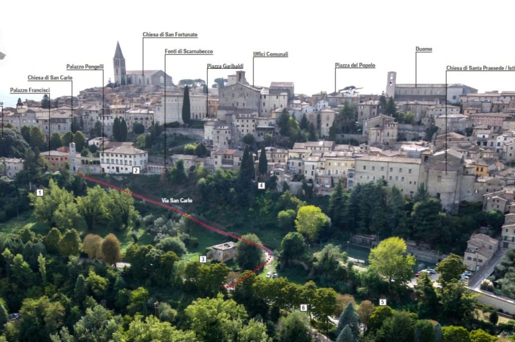 todi versante parcheggio san carlo